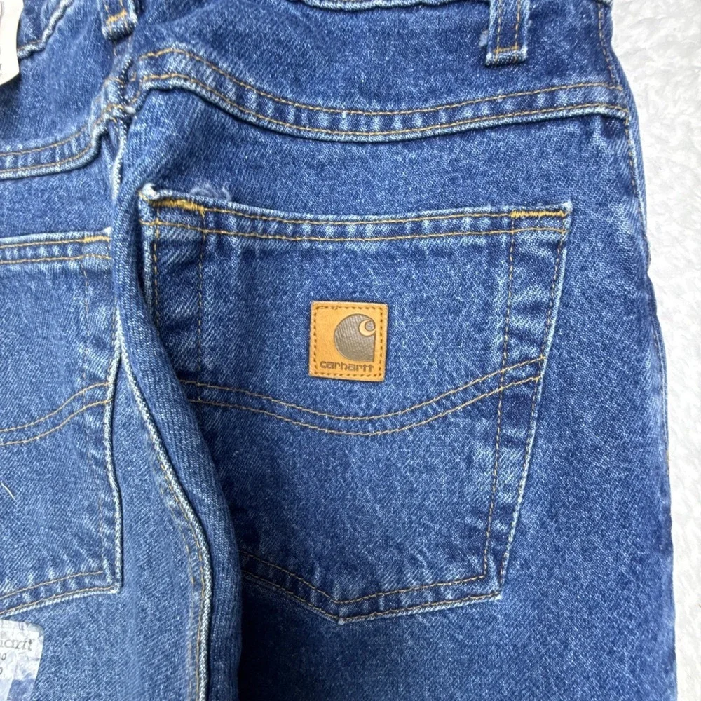 Carhartt B17DST Relaxed Fit Tapered Leg Jeans Mens 28x30 NWT Blue‎ Denim Work
